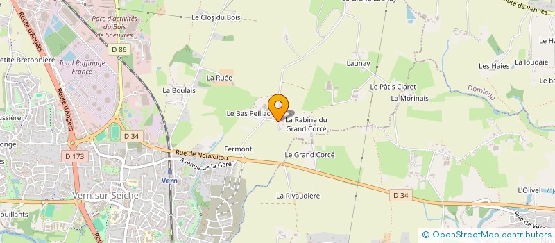 localisation de l'entreprise CARADEC  VERN-SUR-SEICHE