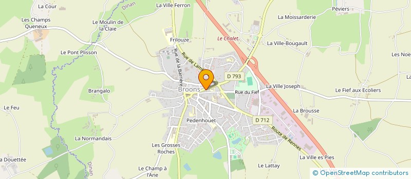 localisation de l'entreprise CARADEUC  BROONS