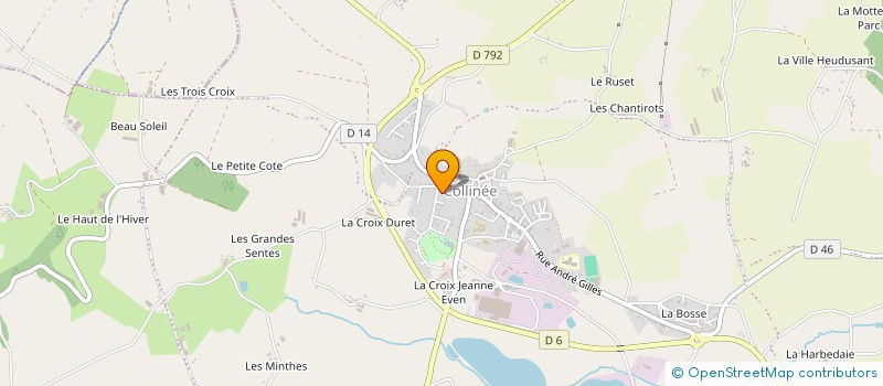 localisation de l'entreprise CARADEUC TP à LE MENE