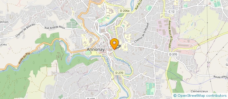 localisation de l'entreprise CARAFONS SARL à ANNONAY