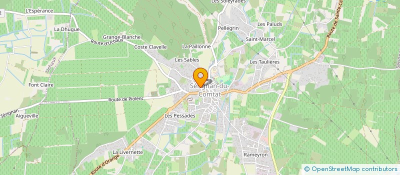 localisation de l'entreprise CARAFORM'  SERIGNAN-DU-COMTAT