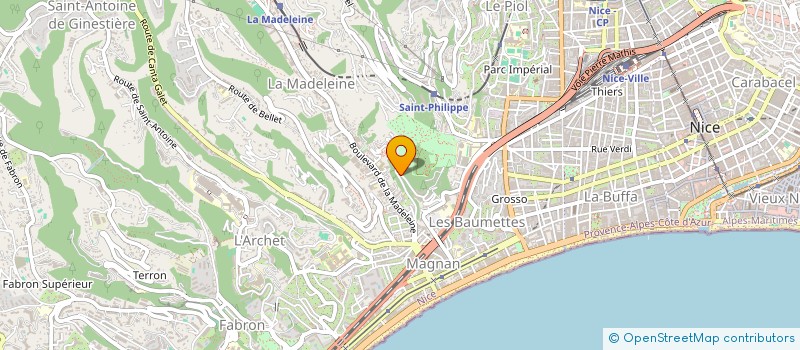 localisation de l'entreprise CARAGLIO SANTE PARTNER à NICE
