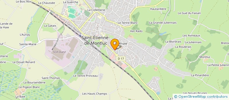 localisation de l'entreprise CARAIB 2000 à SAINT-ETIENNE-DE-MONTLUC