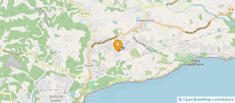 localisation de l'entreprise CARAIBA  SAINTE-ANNE