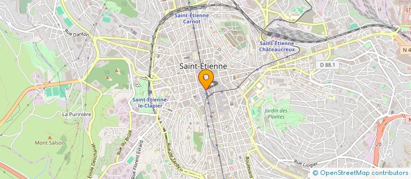 localisation de l'entreprise CARAIBE à SAINT-ETIENNE