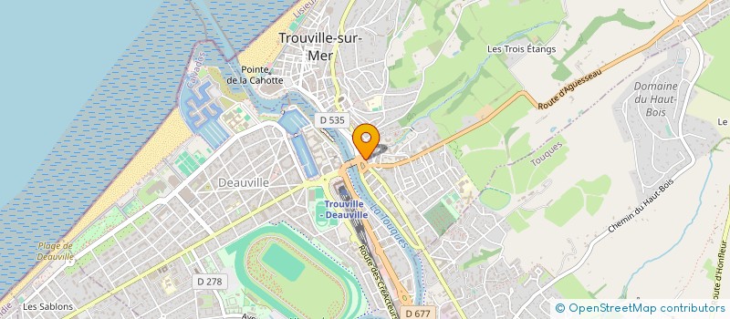 localisation de l'entreprise CARAIBE CAFE à TROUVILLE-SUR-MER