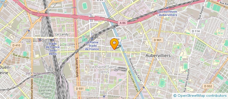 localisation de l'entreprise CARAIBE GOLD  AUBERVILLIERS