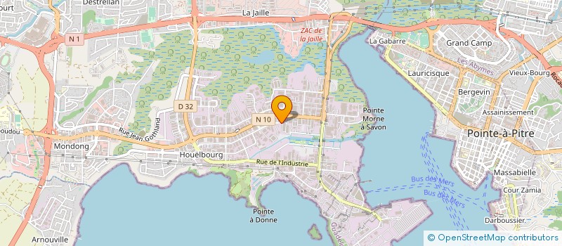 localisation de l'entreprise CARAIBE-GUYANE-FORAGE à BAIE-MAHAULT