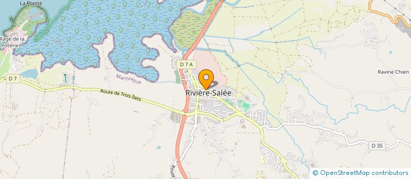 localisation de l'entreprise CARAIBE SPORTS ET LOISIRS  RIVIERE-SALEE