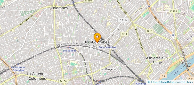 localisation de l'entreprise CARAIBES  BOIS-COLOMBES