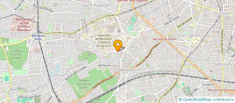 localisation de l'entreprise CARAIBES ACTIVITES à BORDEAUX