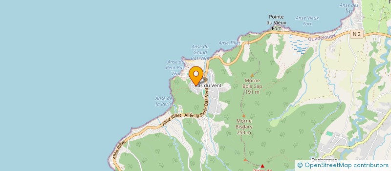 localisation de l'entreprise CARAIBES BONHEUR à DESHAIES