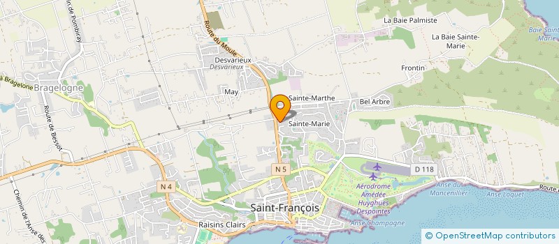 localisation de l'entreprise CARAIBES DESAMIANTAGE  SAINT-FRANCOIS