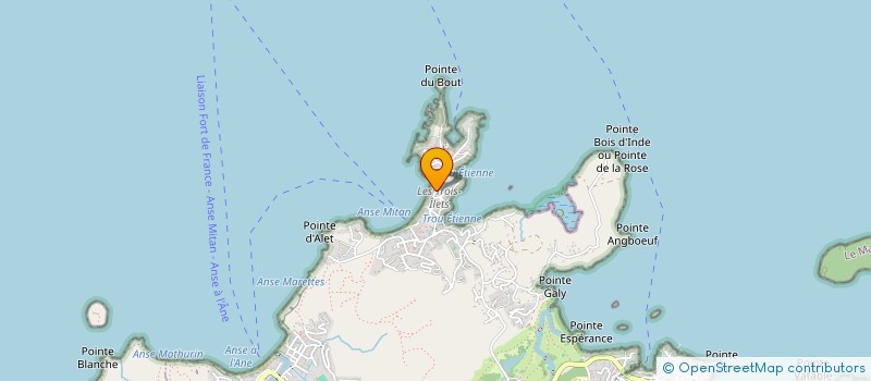 localisation de l'entreprise CARAIBES DISTRIBUTION E W à LES TROIS-ILETS