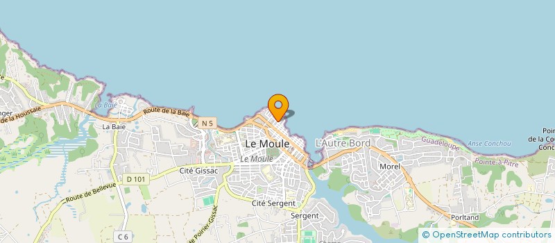 localisation de l'entreprise CARAIBES EMPLOIS à LE MOULE