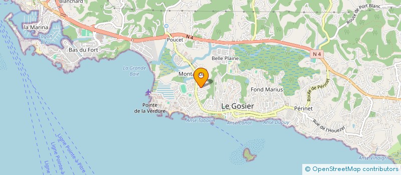 localisation de l'entreprise CARAIBES FASHION DIFFUSION  LE GOSIER