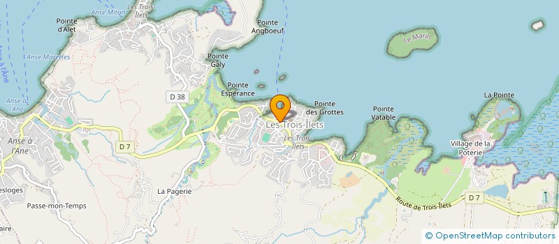 localisation de l'entreprise CARAIBES FOOD à LES TROIS-ILETS