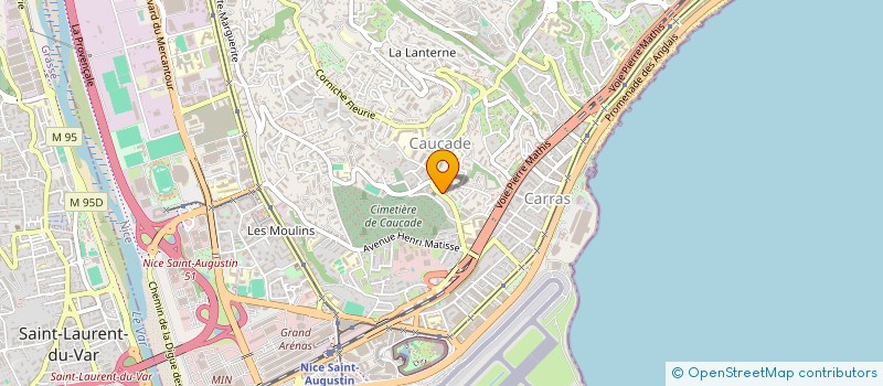 localisation de l'entreprise CARAIBES I à NICE