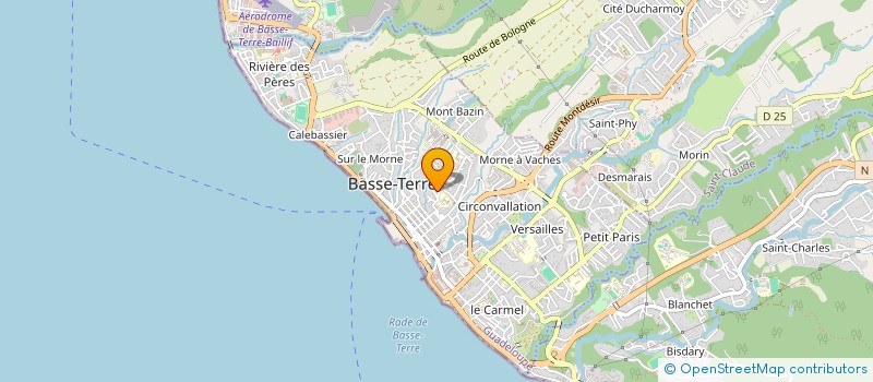 localisation de l'entreprise CARAIBES.ING à BASSE-TERRE