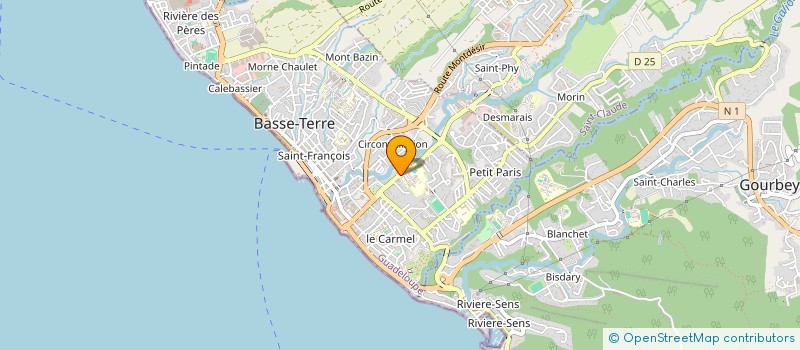 localisation de l'entreprise CARAIBES INVESTISSEMENT ASIE à BASSE-TERRE