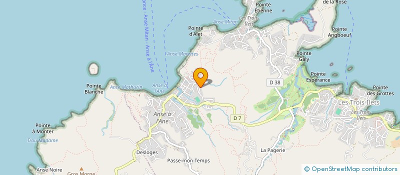 localisation de l'entreprise CARAIBES INVESTISSEMENTS à LES TROIS-ILETS