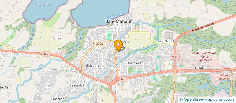 localisation de l'entreprise CARAIBES ONLINE  BAIE MAHAULT