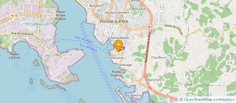 localisation de l'entreprise CARAIBES PRESTA SERVICES à POINTE A PITRE