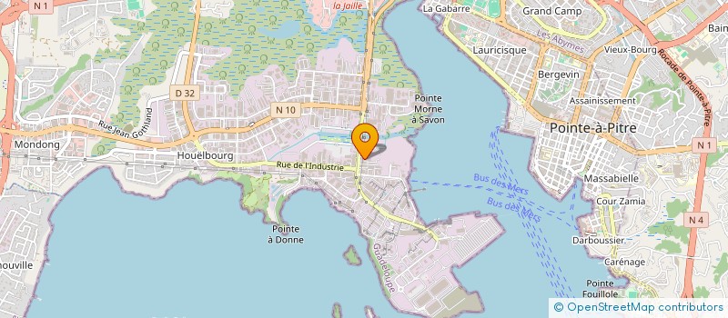 localisation de l'entreprise CARAIBES TRAVAUX ET D'ENTREPRISES à BAIE-MAHAULT
