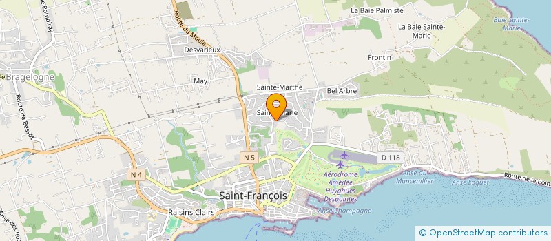 localisation de l'entreprise CARAIBES VERDURE à SAINT-FRANCOIS