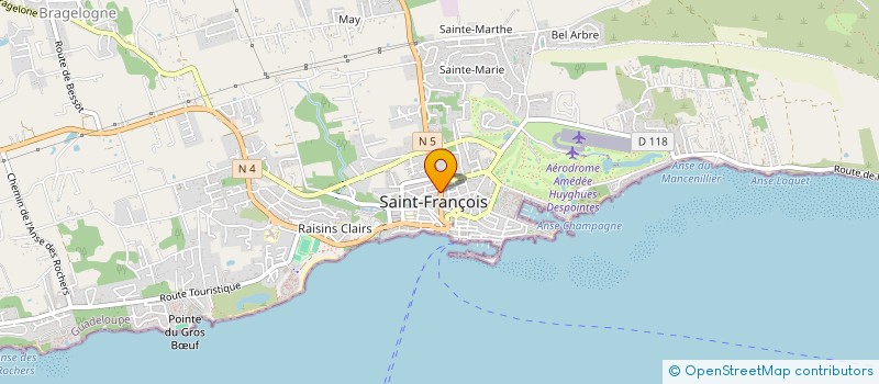 localisation de l'entreprise CARAIBIO à SAINT-FRANCOIS