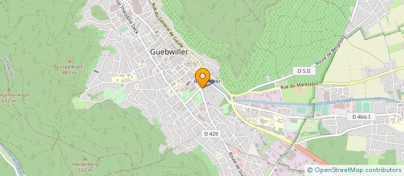 localisation de l'entreprise CARALSOL à GUEBWILLER