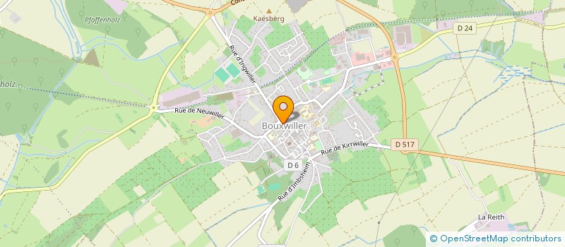 localisation de l'entreprise CARALUTO à BOUXWILLER