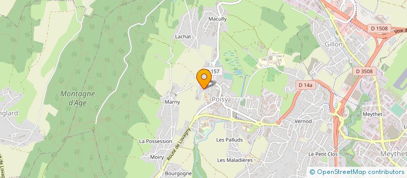 localisation de l'entreprise CARAM  POISY