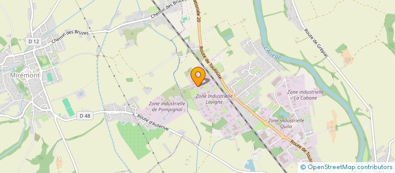 localisation de l'entreprise CARAM INVEST  AUTERIVE