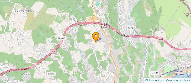localisation de l'entreprise CARAMA à MENTON