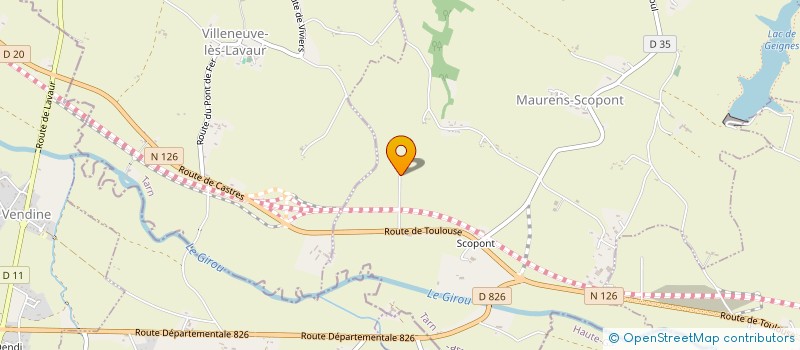 localisation de l'entreprise CARAMAN PATRIMOINE  MAURENS-SCOPONT