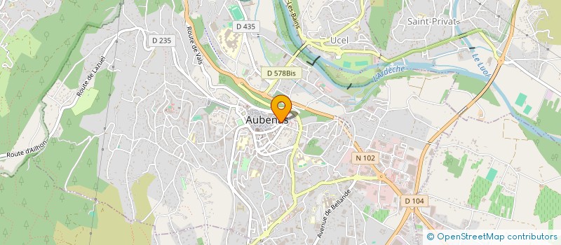 localisation de l'entreprise CARAMANCE à AUBENAS