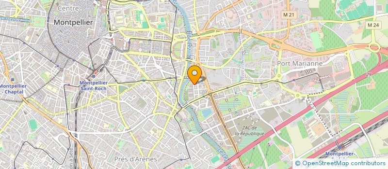 localisation de l'entreprise CARAMEAU à MONTPELLIER