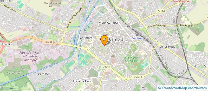 localisation de l'entreprise CARAMEL à CAMBRAI