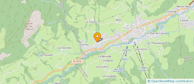 localisation de l'entreprise CARAMEL  PRAZ-SUR-ARLY