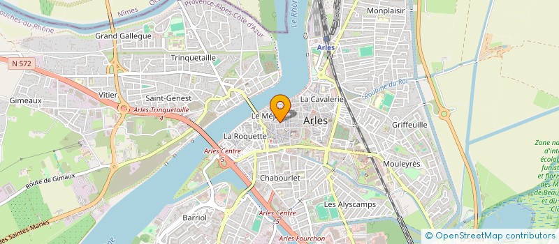 localisation de l'entreprise CARAMEL à ARLES