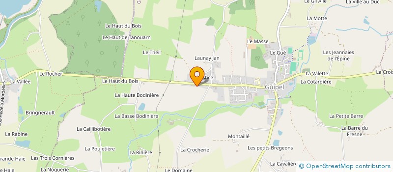 localisation de l'entreprise CARAMEL  GUIPEL