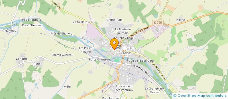 localisation de l'entreprise CARAMEL  PREUILLY SUR CLAISE