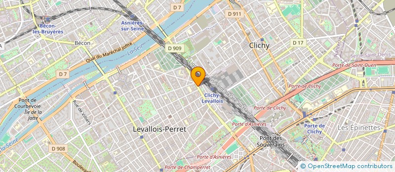 localisation de l'entreprise CARAMEL DORE à LEVALLOIS-PERRET