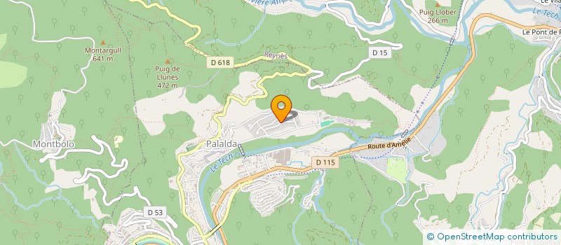 localisation de l'entreprise CARAMELIE  AMELIE-LES-BAINS-PALALDA