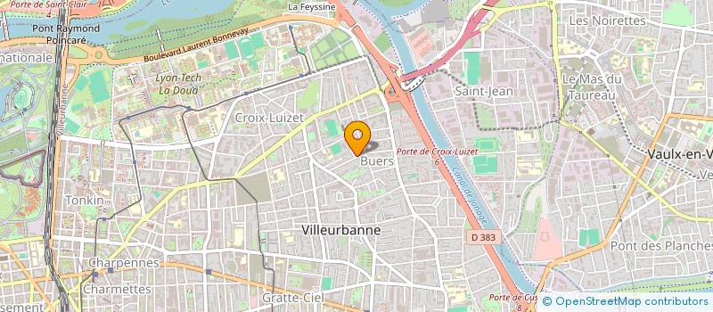 localisation de l'entreprise CARAMELLE  VILLEURBANNE