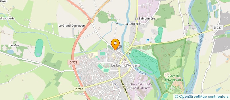 localisation de l'entreprise CARAMELODIES  LE LION D'ANGERS