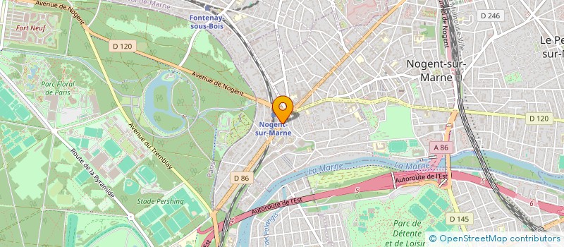 localisation de l'entreprise CARAMER  NOGENT-SUR-MARNE