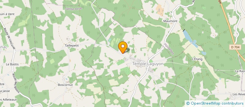 localisation de l'entreprise CARAMIGEAS  HAUTEFORT