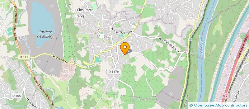 localisation de l'entreprise CARAMY  MILLERY